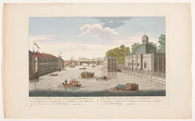 View of the Fontanka River in Saint Petersburg Seen from the North Side