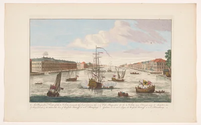 View of the Neva River in Saint Petersburg from the West Side