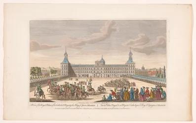 View of the Royal Palace in Madrid