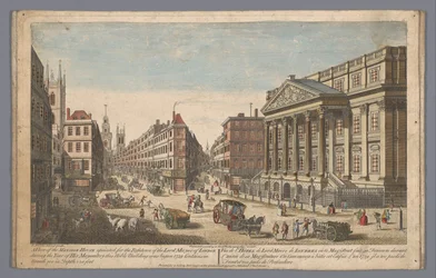 View of the Mansion House in London (London)