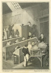 Nicholas Nickleby: Dotheboys Hall, engraved by Samuel Bellin