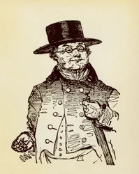 Portrait of Sir Pickwick, Hero of the Novel 