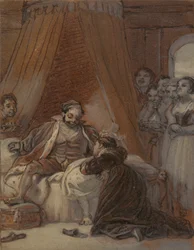 Christopher Sly and the Page, as His Wife