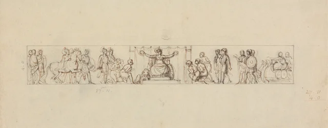Study for a Relief with Romanesque Figures