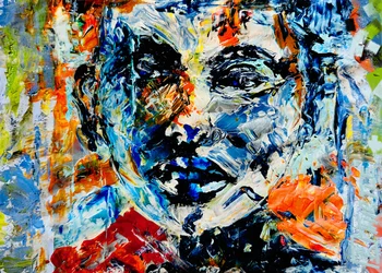Vibrant Abstract Portrait