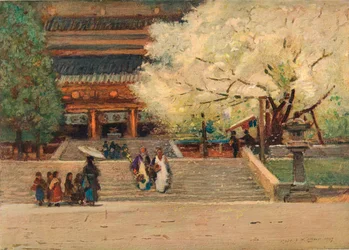 Temple at Nikko, Japan, c1908