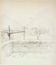 View from the Villa Where the Artist Lived in Subiaco