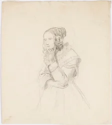 Woman Resting Her Chin on Her Left Hand