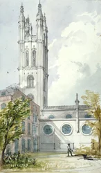 Church of St Michael, Cornhill, City of London, 1837