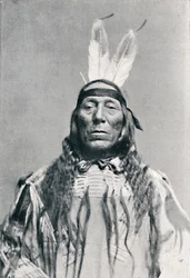 Full face view of a Sioux Indian, 1912
