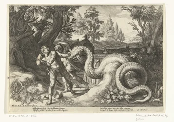 Companions of Cadmus Devoured by a Dragon (Metamorphoses of Ovid series)