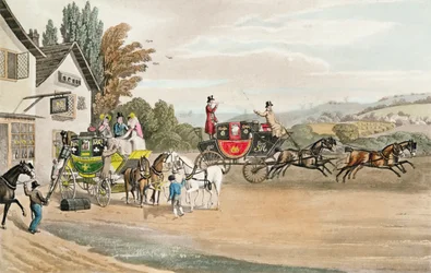 A London Mail and Stage Coach