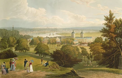 A View of London Taken from Greenwich Park, pub. 1820 by Colnaghi und Co.
