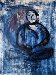 Abstract Blue Meditation