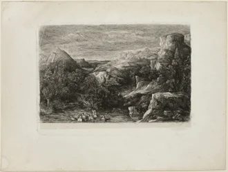 Bathers in a Mountain Pool