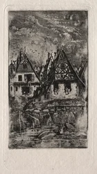 Marketplace with Parasols