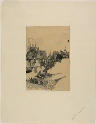 Old Houses and Fishing Boats