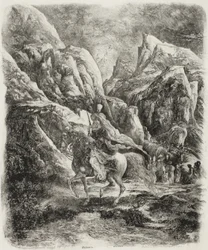 Rider in the Mountains