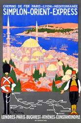 Railroad Paris - Lyon - Mediterranean / Simplon-Orient-Express / London-Paris-Bucharest-Athens-Constantinople