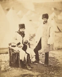 Captain Brown, 4th Light Dragoons and Servant, in Winter Dress