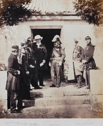Group at Headquarters, from an Album of 52 Photographs Associated with the Crimean War