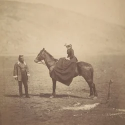 Henry Duberly and Mrs. Duberly, 1855
