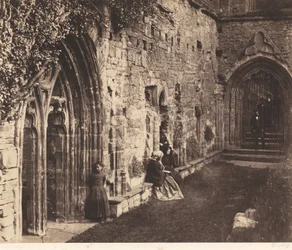 The Cloisters, Tintern Abbey, 1854