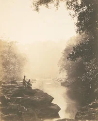 Wharfe and Pool, Below the Strid, 1854