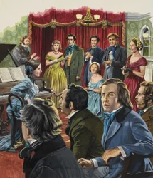 Robert Schumann at a Recital of His Work