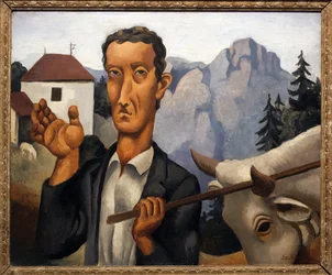 The Deer. Painting by Roger de La Fresnaye (1885-1925)