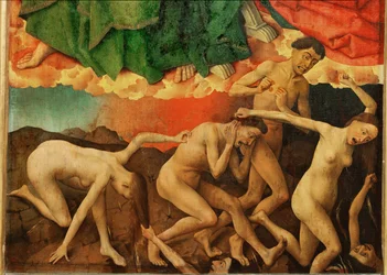 Altar of The Last Judgement: The Damned Plunging into Hell