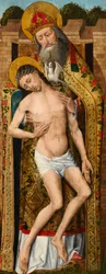 Holy Trinity, exterior panel of the Weston Triptych, c.1480