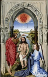 The Baptism of Christ The Altar of St. John, middle panel, ca 1455