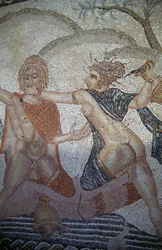 Abduction of Hylas by Nymphs, mosaic in House of Venus in Roman city of Volubilis