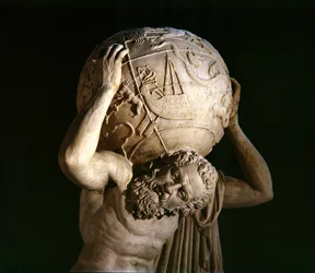 Atlas, copy of a Greek Hellenistic original, detail