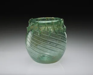 Blown-Glass Jar with Functional & Decorative Trailing, AD 301-400