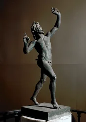 Dancing faun, bronze sculpture, 2nd century BC