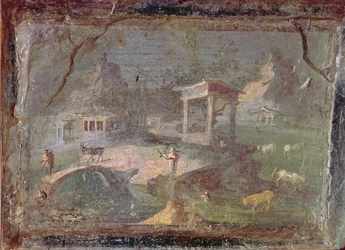 Idyllic Landscape, from Herculaneum, 1st century BC-AD 79