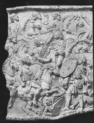Lusius Quietus Commanding the Moorish Cavalry, a cast taken from Trajan