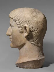 Marble Portrait Head of the Emperor Constantine I