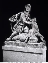 Mithras killing a bull