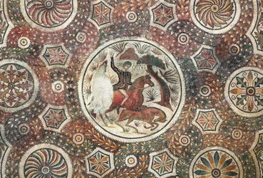 Mosaic with hunting scene, 4th century AD