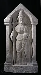 Relief Sculpture Depicting Brigantia, a North British Native Goddess, as a Roman Goddess