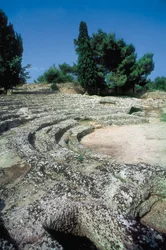 Roman Remains of Pollentia, Detail of Amphitheatre, Alcudia, Mallorca, Spain