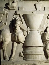 Roman Art: Low Relief Representing a Mill Wheel