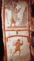 Miracle of the Source and Miracle of the War of the Paralytic (Frescoes, End of the 3rd Century AD)