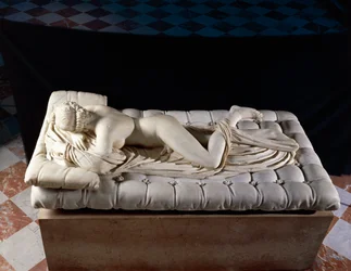 Sleeping Hermaphrodite, copy after an original of the 2nd century BC, from the Baths of Diocletian, Rome