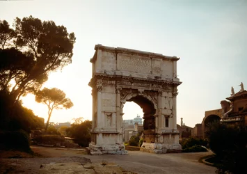 The Arch of Titus, built in 81
