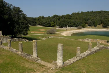 The Roman villa in Verige Bay, Brijuni, Croatia