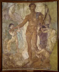 Theseus Liberator (and the Minotaur). Fresco